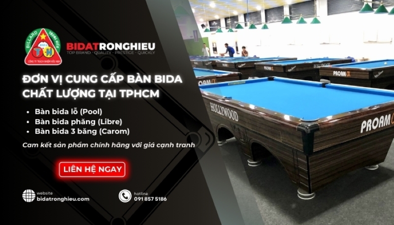 Mua bàn bida chất lượng và giá tốt tại Bida Trọng Hiếu