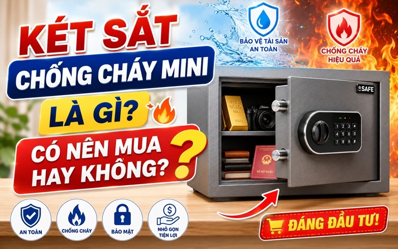 két sắt chống cháy mini